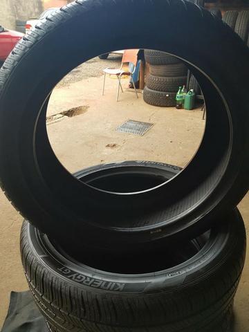 Jogo Pneu Semi Novo 245/45r19 98h Hankook Kinergy Gt (original Kia Sportage2018) - Foto 2