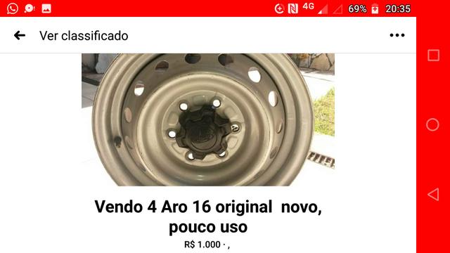 4 aros de Ferro Ford Ranger 2014