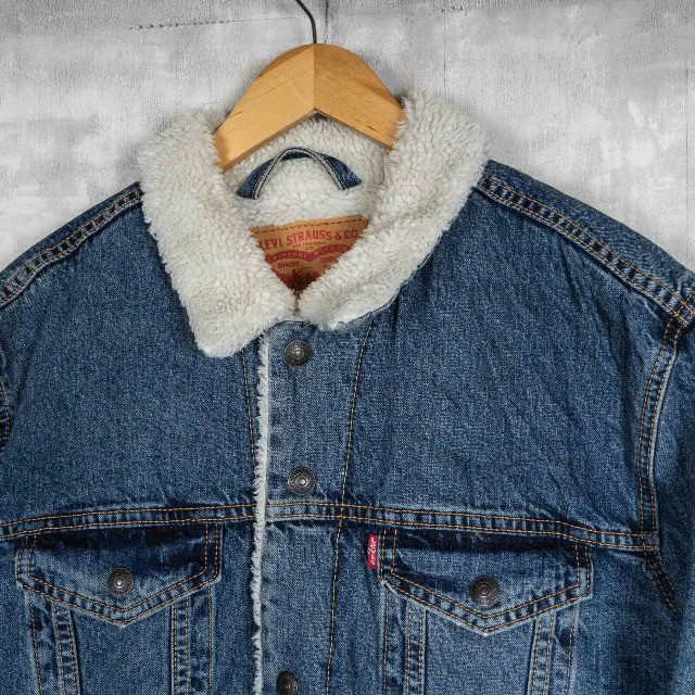 jaqueta jeans levis type 3 sherpa