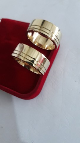 Aliança moeda Antiga noivado ou casamento  - Foto 3