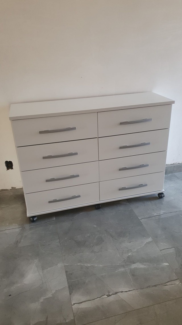 Cômoda 8 gavetas nova montagem grátis 