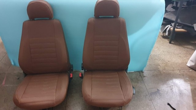 capas de banco em sintetico marron para gol voyage - Foto 7