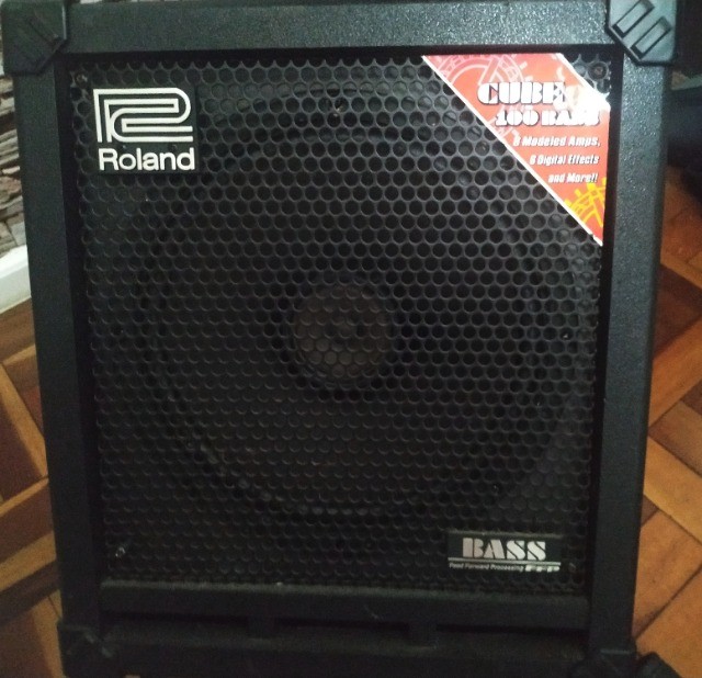 Amplificador para baixo - Roland Cube 100 em excelente estado