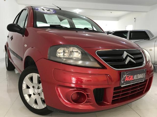 Citroen C3 1.4 Glx Único dono 2012 Vermelho - Foto 2