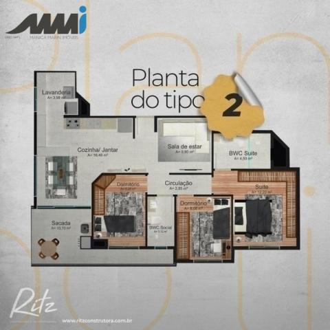 Sollarium piçarras apartamento com 3 quartos sendo 1 suite com 91m - Foto 15