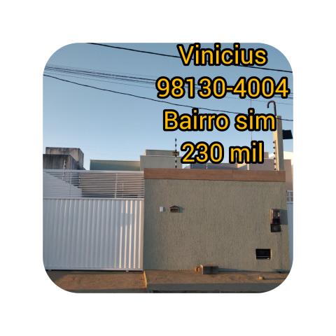 Casa com 3/4 e uma suíte no bairro sim 230 mil