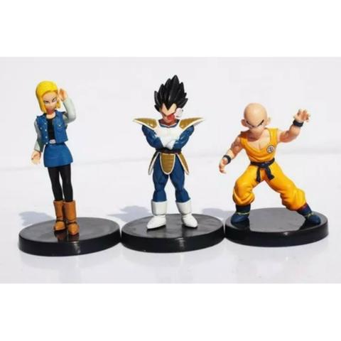 6 Boneco Dragão Ball Z Goku Frieza Vegeta Kuririn Burdock 18 - Foto 3