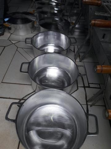 Panelas de luminio batido de 6 lts