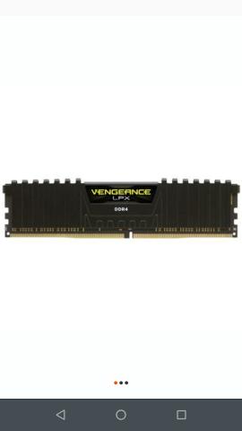 Memória Corsair Vengeance LPX, 4GB, 2400MHz, DDR4, CL16, Preto