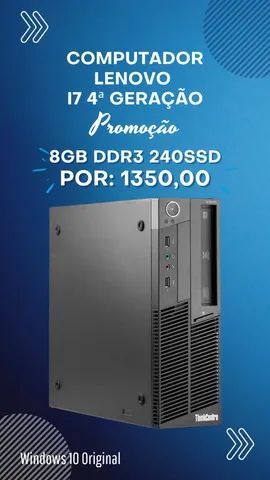 Pc Computador Cpu Core I7 4ªg 8gb 240gb (ssd) Win 10  **Promoção** - Foto 6