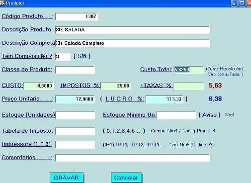 Software VendasPlus Programa Custos Disk Agua, Gas Pizza TeleEntregas Pizzarias Delivery - Foto 3