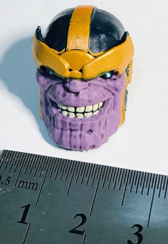 Marvel Legends - cabeça do Thanos - peça BAF - versão quadrinhos ideal p/ acessório
