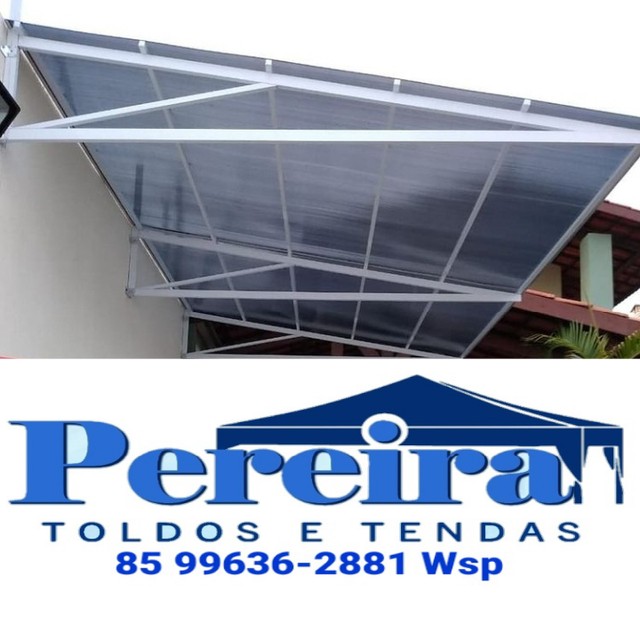 Toldo Fixo Com Laterais e babado  - Foto 5