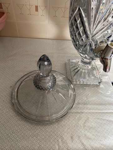 Suqueira de Cristal de Vidro com Torneira 5 litros - Foto 3