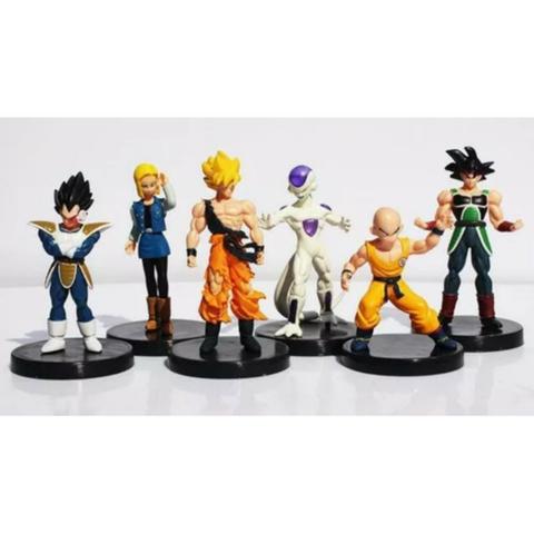 6 Boneco Dragão Ball Z Goku Frieza Vegeta Kuririn Burdock 18 - Foto 4
