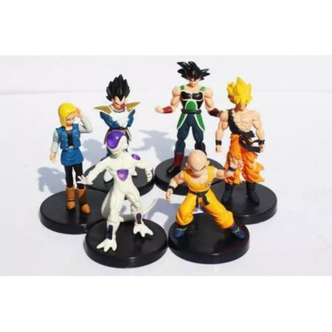 6 Boneco Dragão Ball Z Goku Frieza Vegeta Kuririn Burdock 18 - Foto 5