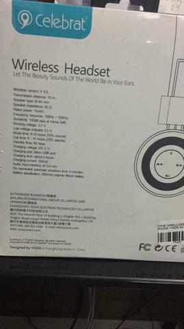 Fone de ouvido celebrat com bluetooth novo na embalagem - Foto 2