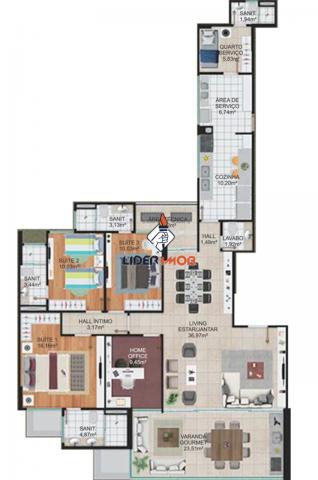 LÍDER IMOB - Apartamento ALTO PADRÃO para Venda, Santa Mônica, Feira de Santana, 3 suítes, - Foto 17