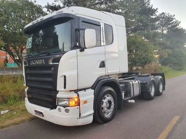 Scania G 420 ano 2008 Trucado com ar cond E Retarder Rodas de Alumínio