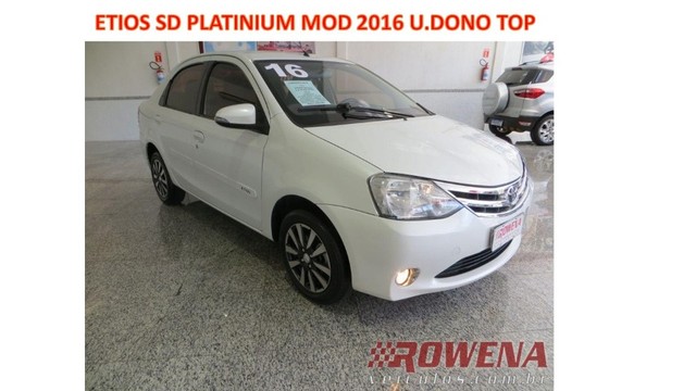 ETIOS SEDAN PLATINIUM 1.5 MOD 2016 TOP UNICO DONO