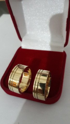 Aliança moeda Antiga noivado ou casamento  - Foto 2