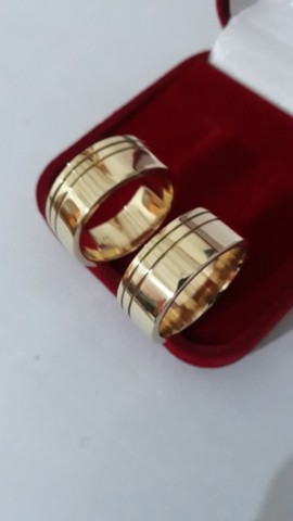 Aliança moeda Antiga noivado ou casamento 