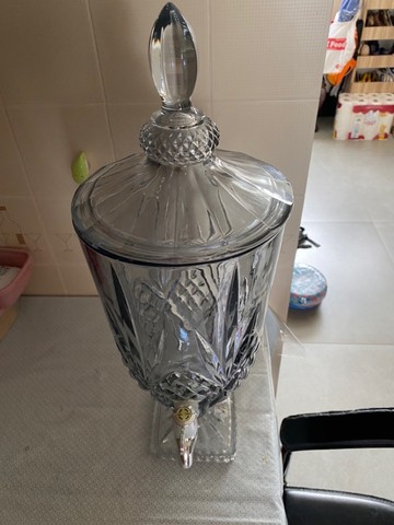 Suqueira de Cristal de Vidro com Torneira 5 litros - Foto 2