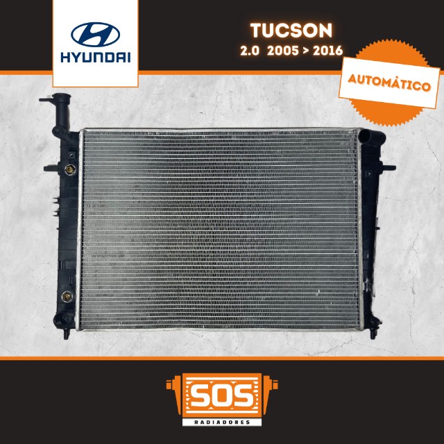 Radiador Hyundai Tucson 2.0 (Caixa Estriada) 2005/2016