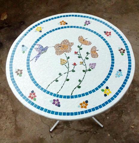 Mesa Mosaico, conjuntos, mesa aluminio, mesa ferro, mosaico - Foto 4