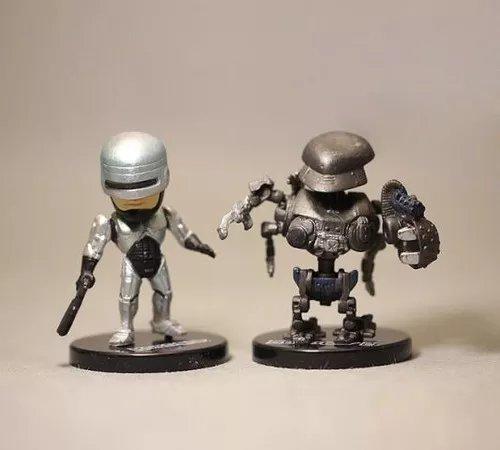 5 Miniatura Bonecos Robocop Ed-209 Murphy Colecionáveis - Foto 5