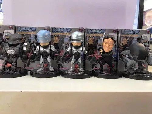 5 Miniatura Bonecos Robocop Ed-209 Murphy Colecionáveis - Foto 6