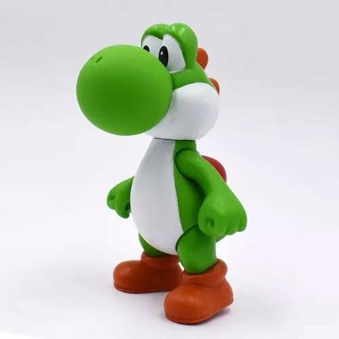3 Bonecos Super Mario Bros Yoshi, Luigi, Mario Grandes 13cm - Foto 4