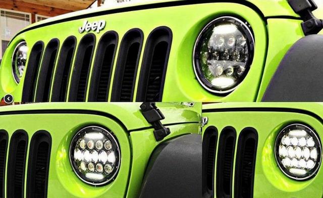 Farol Led 7 Polegadas Jeep Harley Moto - Foto 3