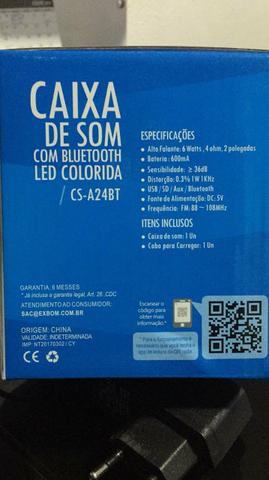 Caixa de som com usb sd auxiliar bluetooth rádio bateria interna - Foto 2