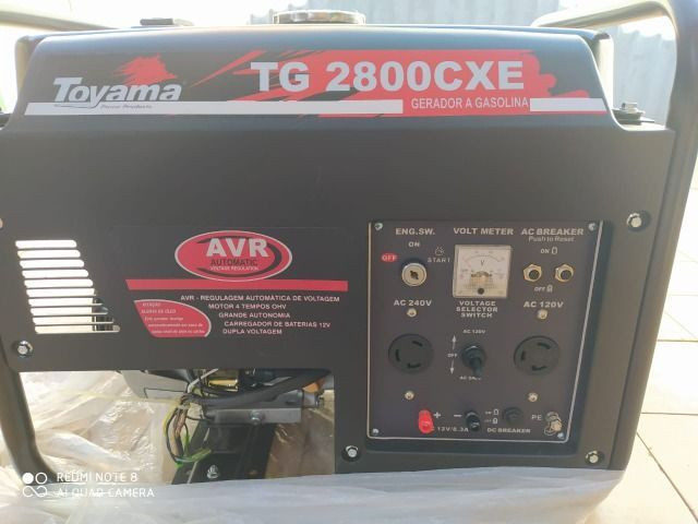 Gerador de Energia A Gasolina 2500W TG2800CXE Toyama Bivolt