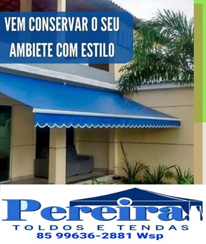 Toldo Fixo Com Laterais e babado  - Foto 6