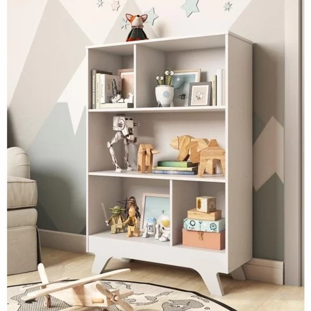 Estante Baixa Retro 100% MDF - Peroba 