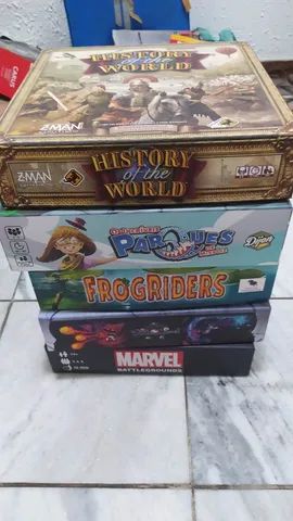 Pack Marvel Battlegrounds Board Game Jogos de Tabuleiro e Mais. 6 jogos completos