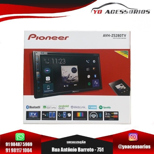 Dvd Pioneer Avh-z5280tv Bluetooth Espelhamento Web Link