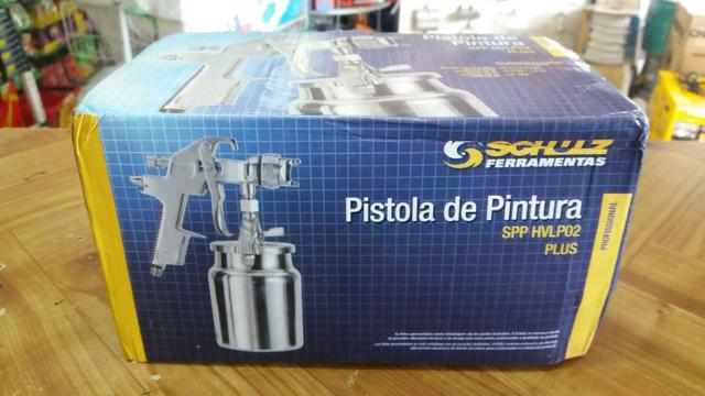 Pistola pintura schulz bico 1.4mm R$300,00 a vista novo sem uso com garantia - Foto 3