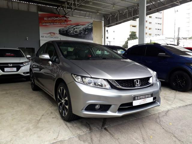 Honda 2016 Civic 2.0 lxr Automatico completo multimídia cinza único dono confira - Foto 2