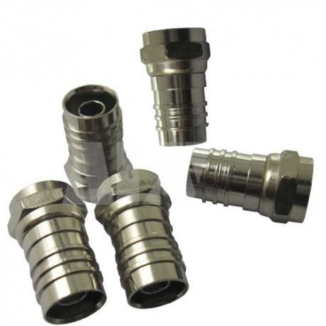 Conector Rg59 De Crimpar (Pacote 100unidades) Por Esse Valor