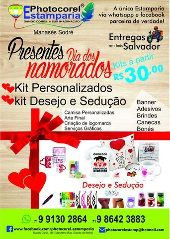 Presente para o dia dos namorados