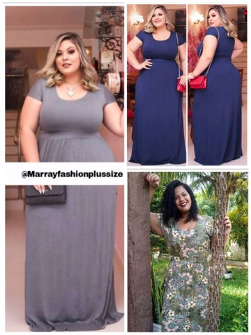 VESTIDOS LONGO PLUS SIZE