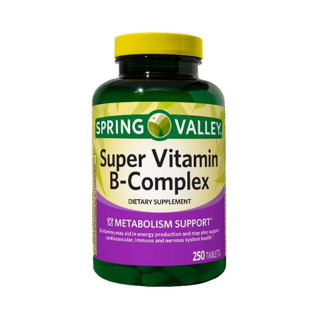 Super Complexo Vitamina B da Spring Valley - Importado