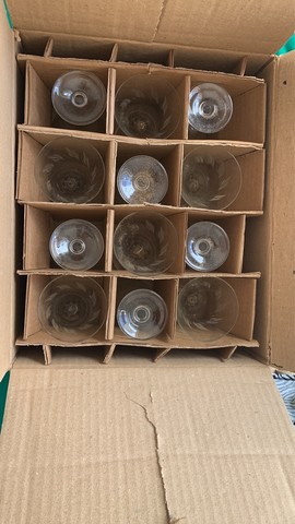 48 taças cristal bisotado Henring - Foto 2