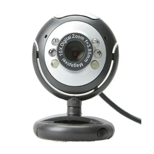Webcam Câmera Hd 720p 6 Leds Microfone Visão Noturna Ley-53 - Foto 2
