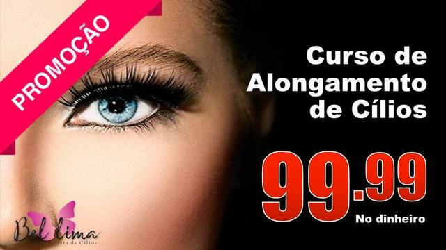 Curso alongamento de cílios