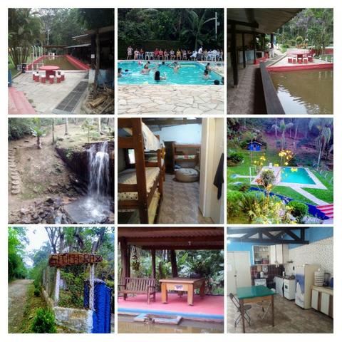 Chácara para festa com piscina,cachoeira,campo de futebol,pesqueiro