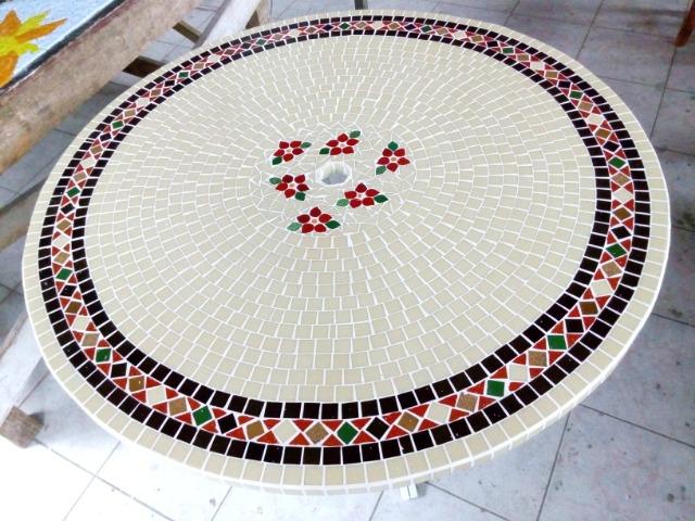 Mesa Mosaico, conjuntos, mesa aluminio, mesa ferro, mosaico - Foto 6